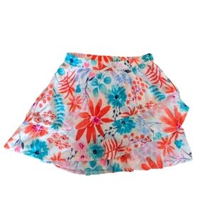 Sonoma Floral Print Girl Casual Summer Skort Size 6X